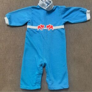 Vintage Carters elephant romper Size 18 months